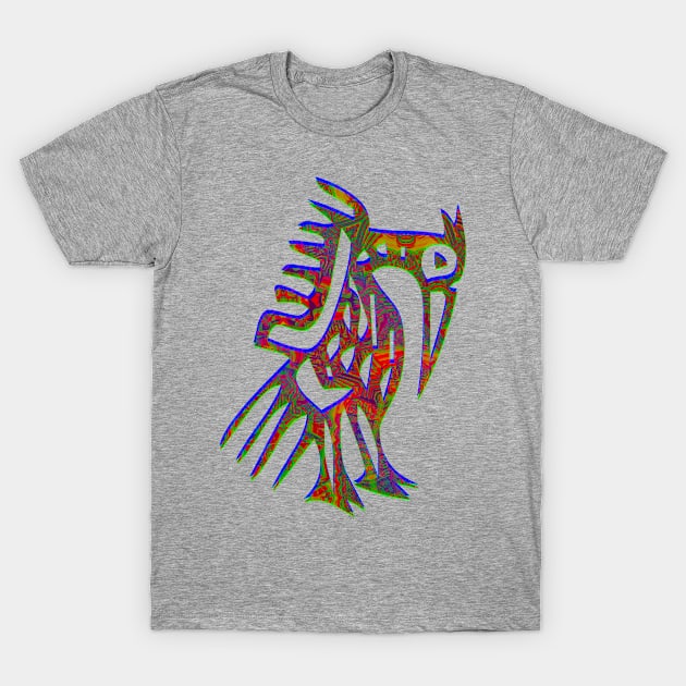 The woodpecker of the Incan Forest T-Shirt by indusdreaming
